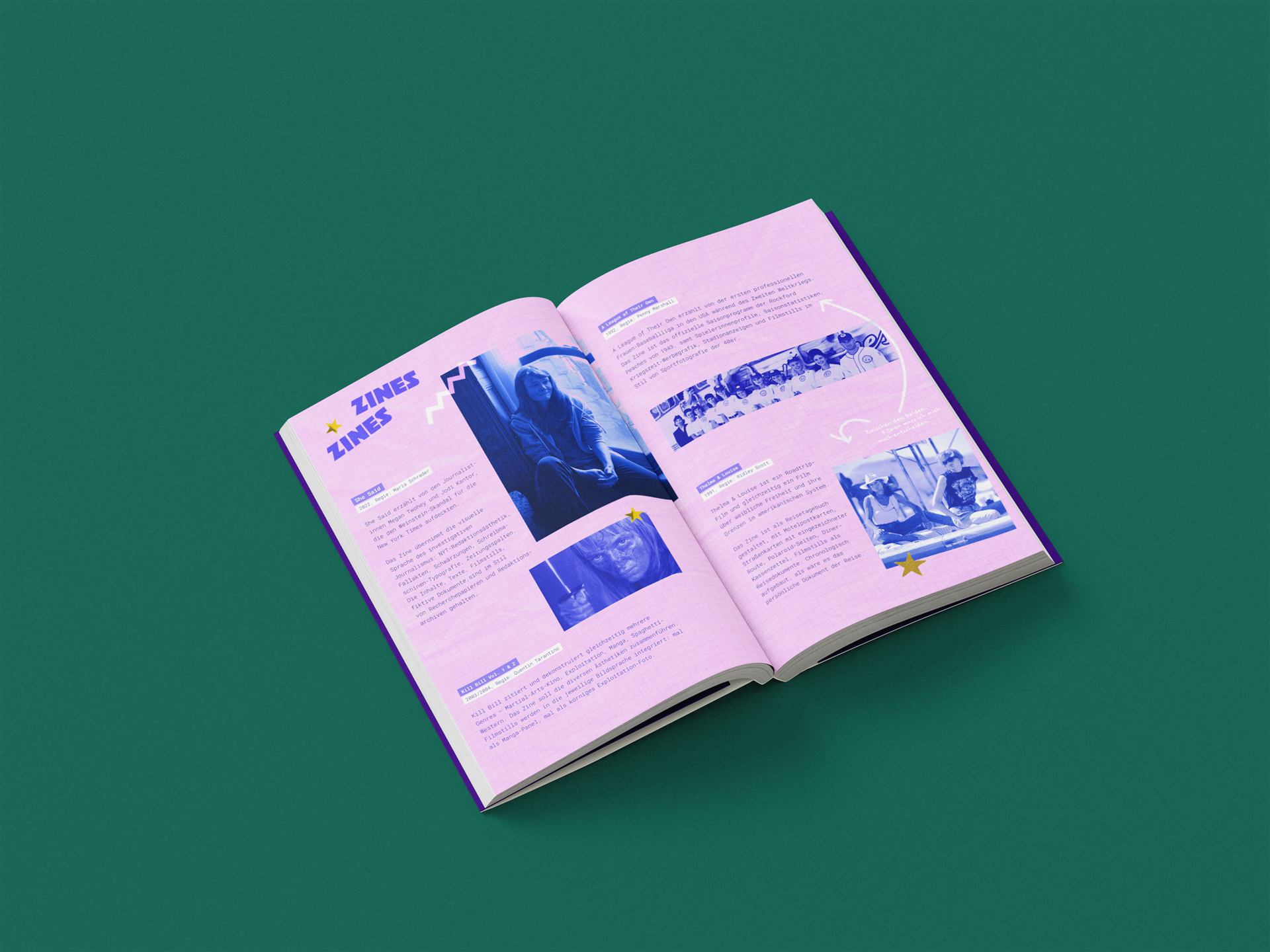 Film auf Papier — Zine-Mockup